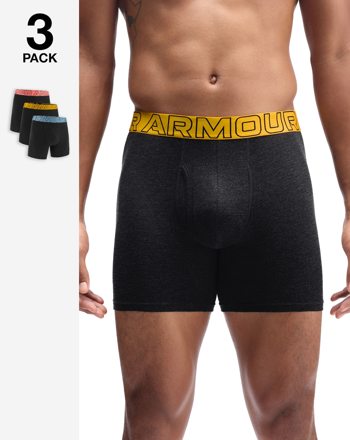 New In - Under Armour Performance 3Pk Boxers