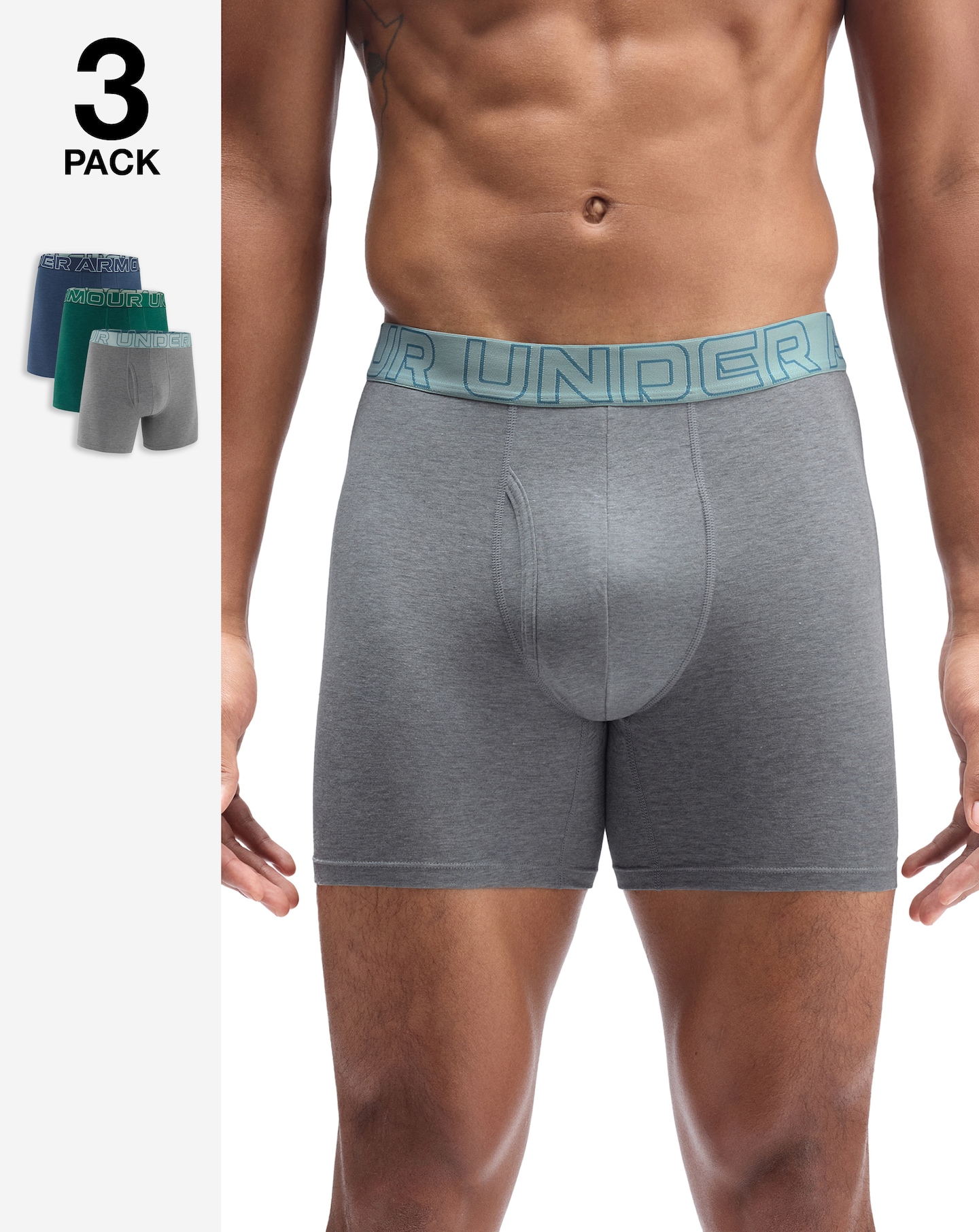New In - Under Armour Cotton 3pk Boxers