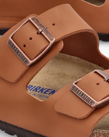 Birkenstock Men's Arizona Ginger Birko-Flor Two Bar Mules Standard Fit