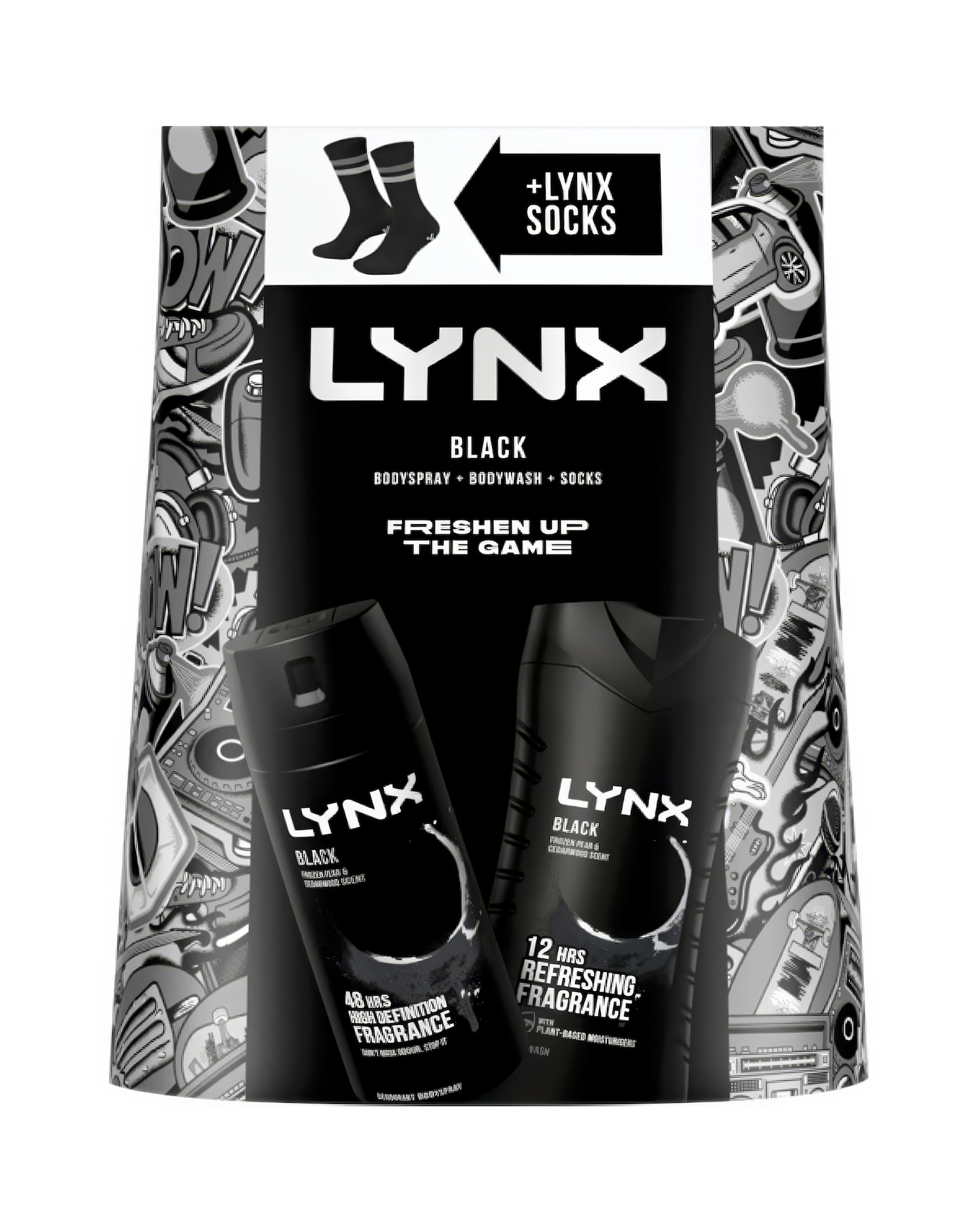 LYNX Black Duo & Socks Gift Set