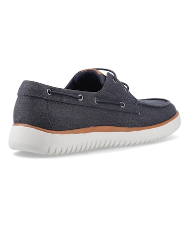 Hush Puppies Daniel Canvas Boat Shoe
