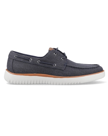 Hush Puppies Daniel Canvas Boat Shoe