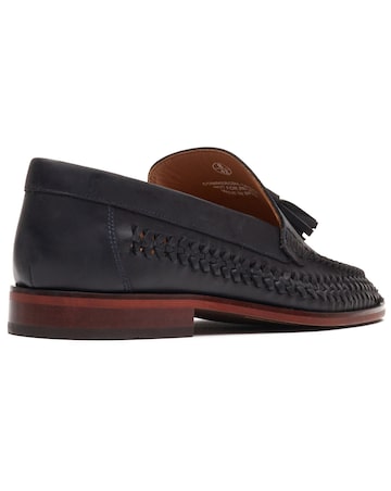 Base London Bracken Leather Weave Loafer