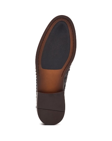 Base London Bracken Leather Weave Loafer