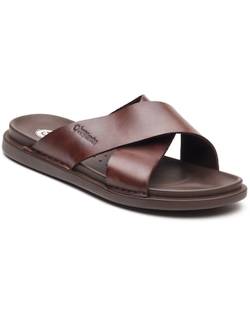 Base London Drift Cross Strap Sandal