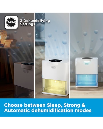 Black & Decker 3.2L Smart Dehumidifier & Air Purifier