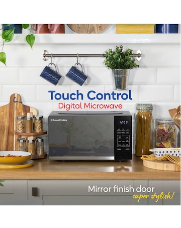 Russell Hobbs RHMT2005B 20L Black Touch Control Digital Microwave