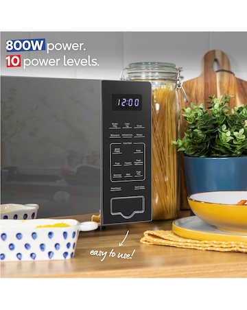 Russell Hobbs RHMT2005S 20L Silver Touch Control Digital Microwave