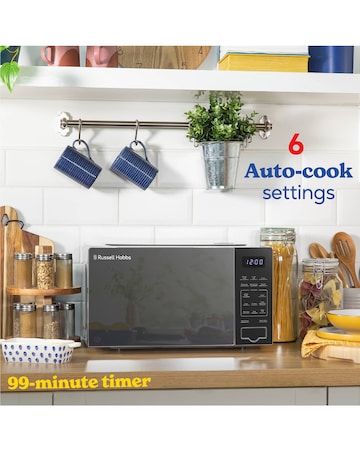 Russell Hobbs RHMT2005S 20L Silver Touch Control Digital Microwave