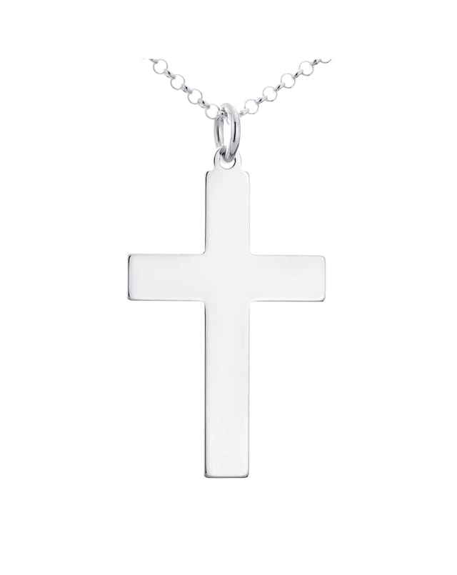 Sterling Silver Cross Pendant With Chain