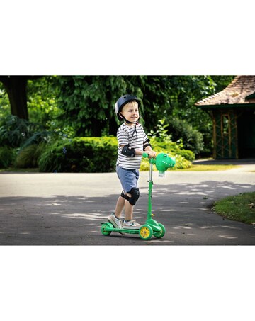 Xootz Dinosaur Bubble Go Scooter - Green
