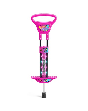 Xootz Wild Rider LED Pogo Stick - Pink