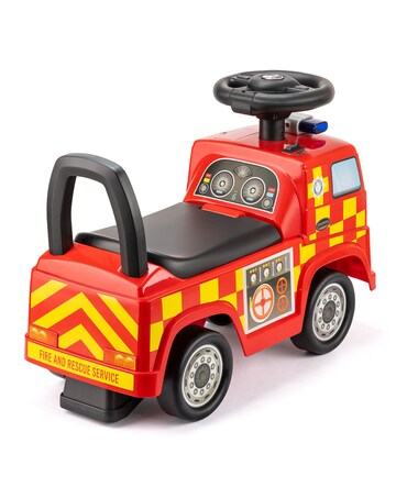 Xootz Mercedes-Benz Fire Truck Foot to Floor Ride On - Red