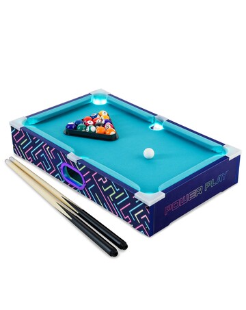 20" LED Pool Games Table - Navy Blue