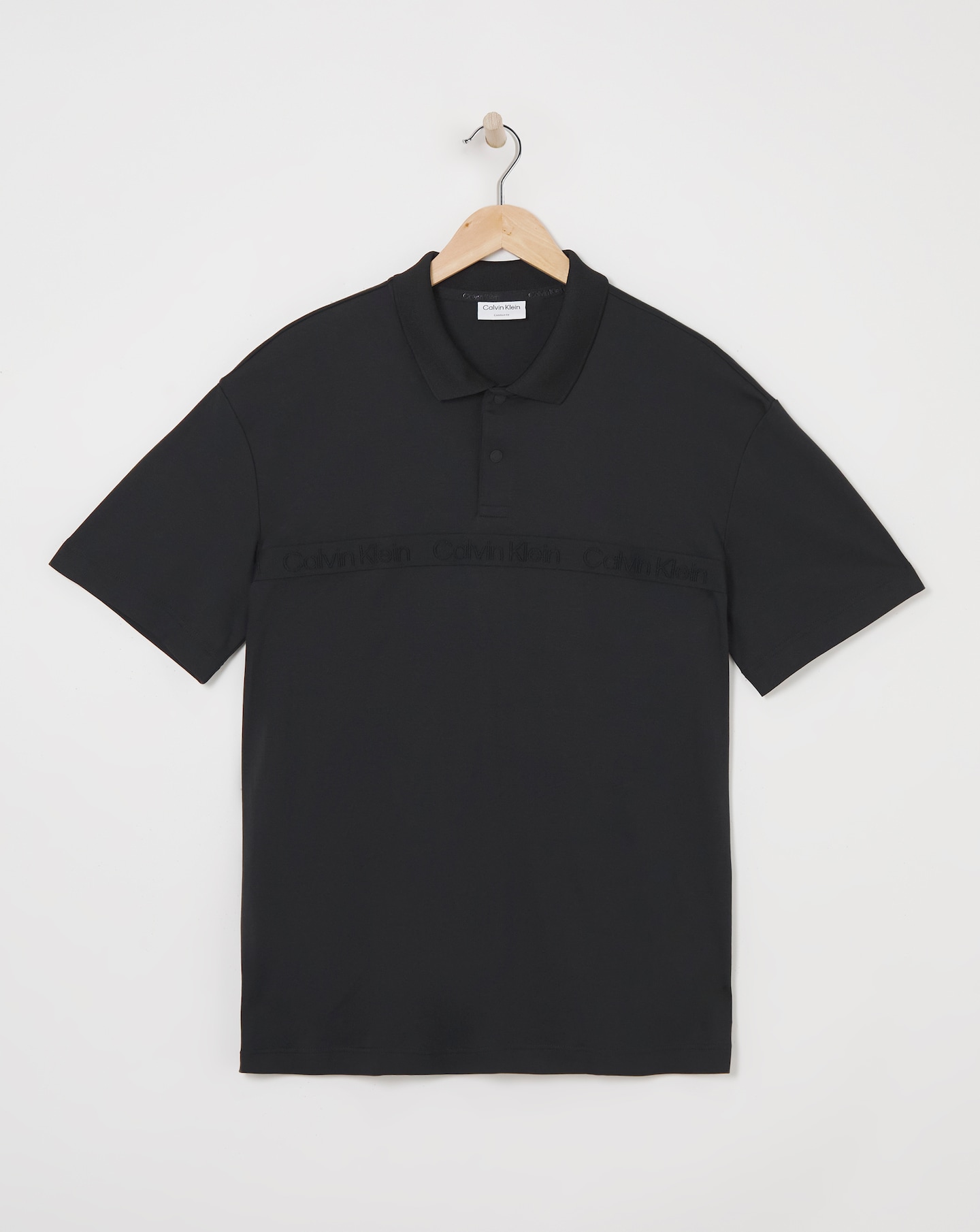 Calvin Klein Logo Taped Polo Shirt