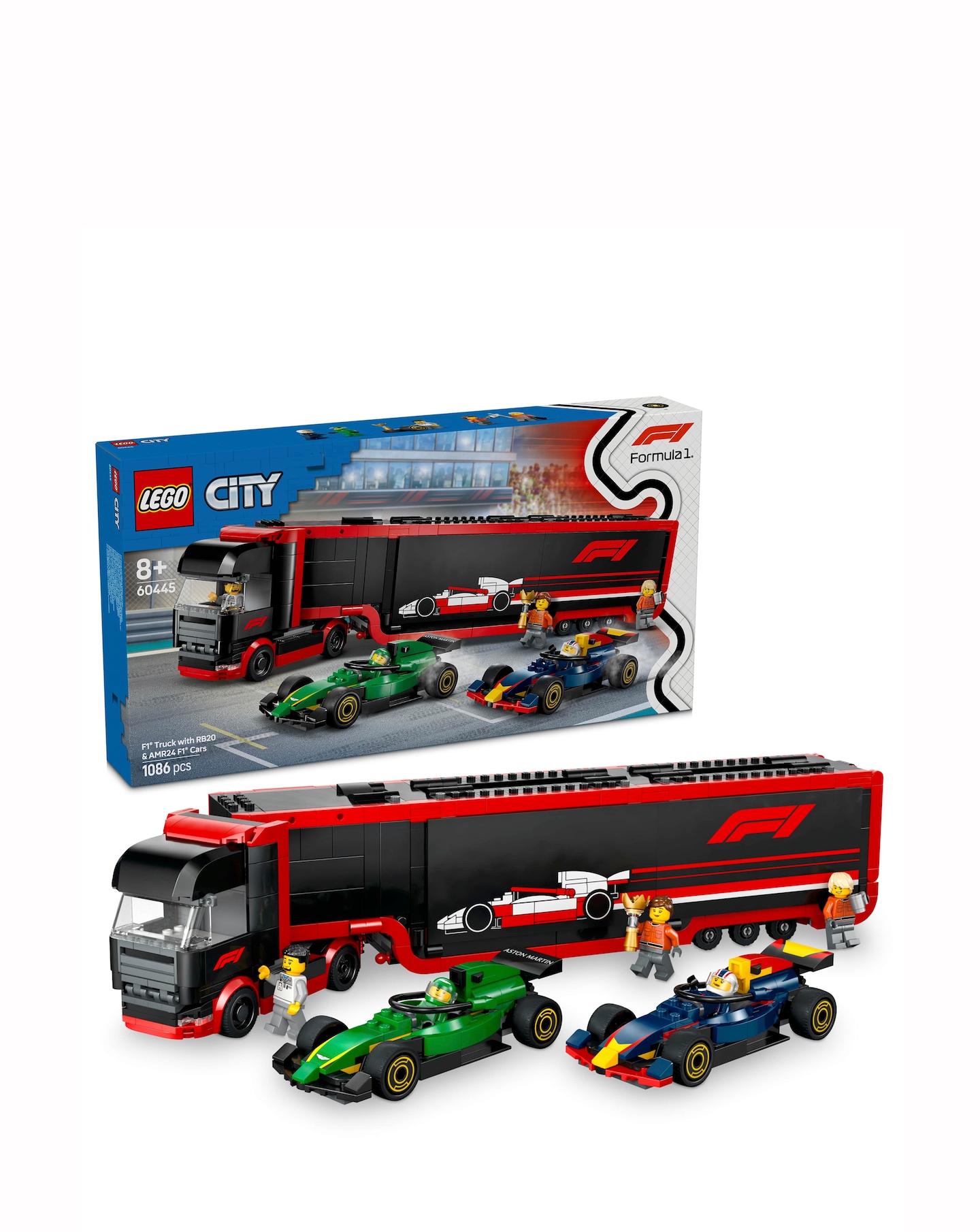 New In - LEGO City F1 Truck with RB20 & AMR24