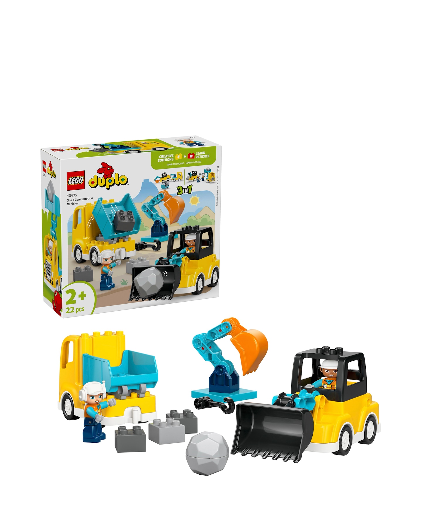 New In - LEGO DUPLO 3 in 1 Construction Vehicles