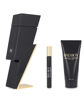 Carolina Herrera Bad Boy 100ml EDT & Deodorant & 10ml Mini