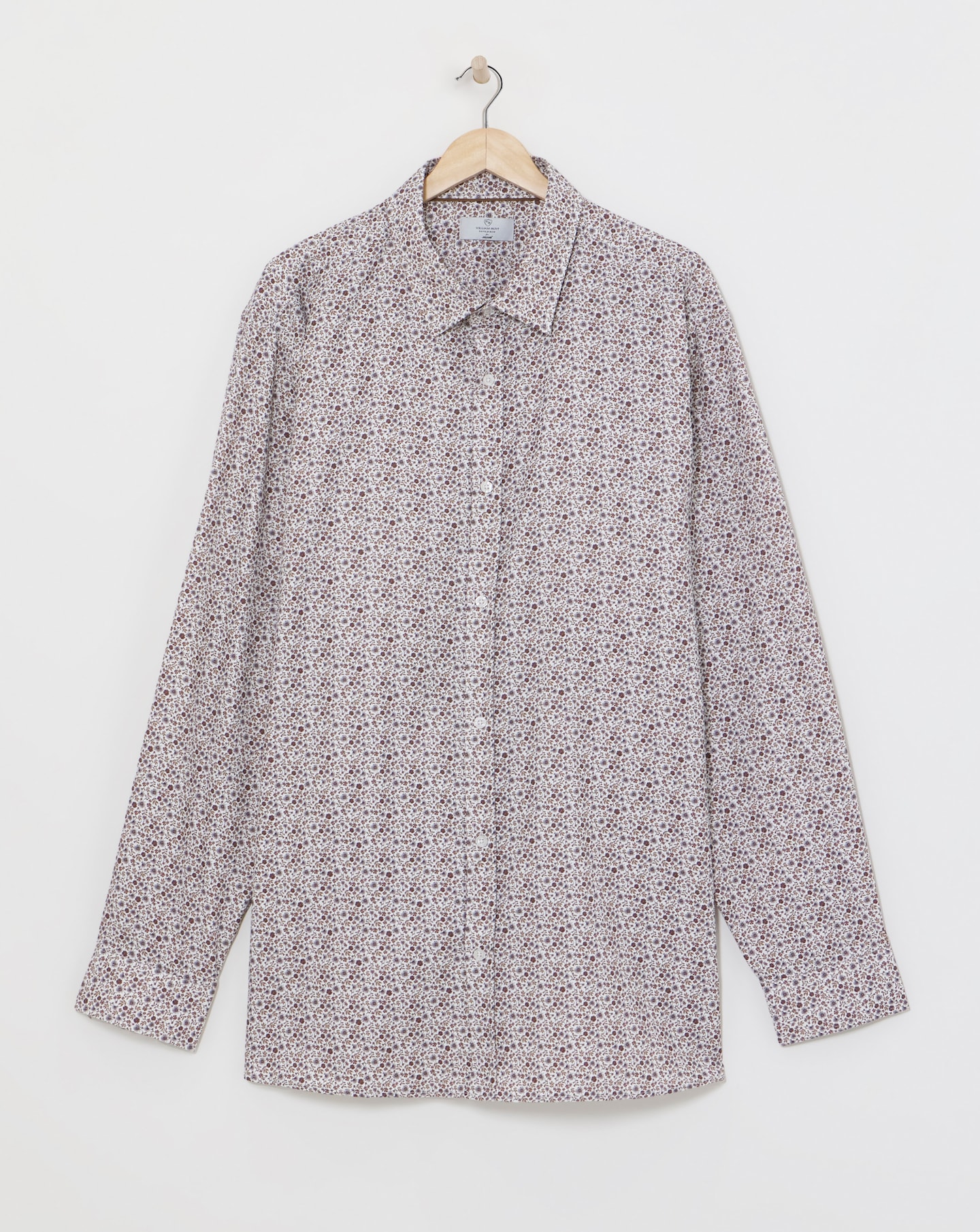 William Hunt Floral Print Jacquard Shirt