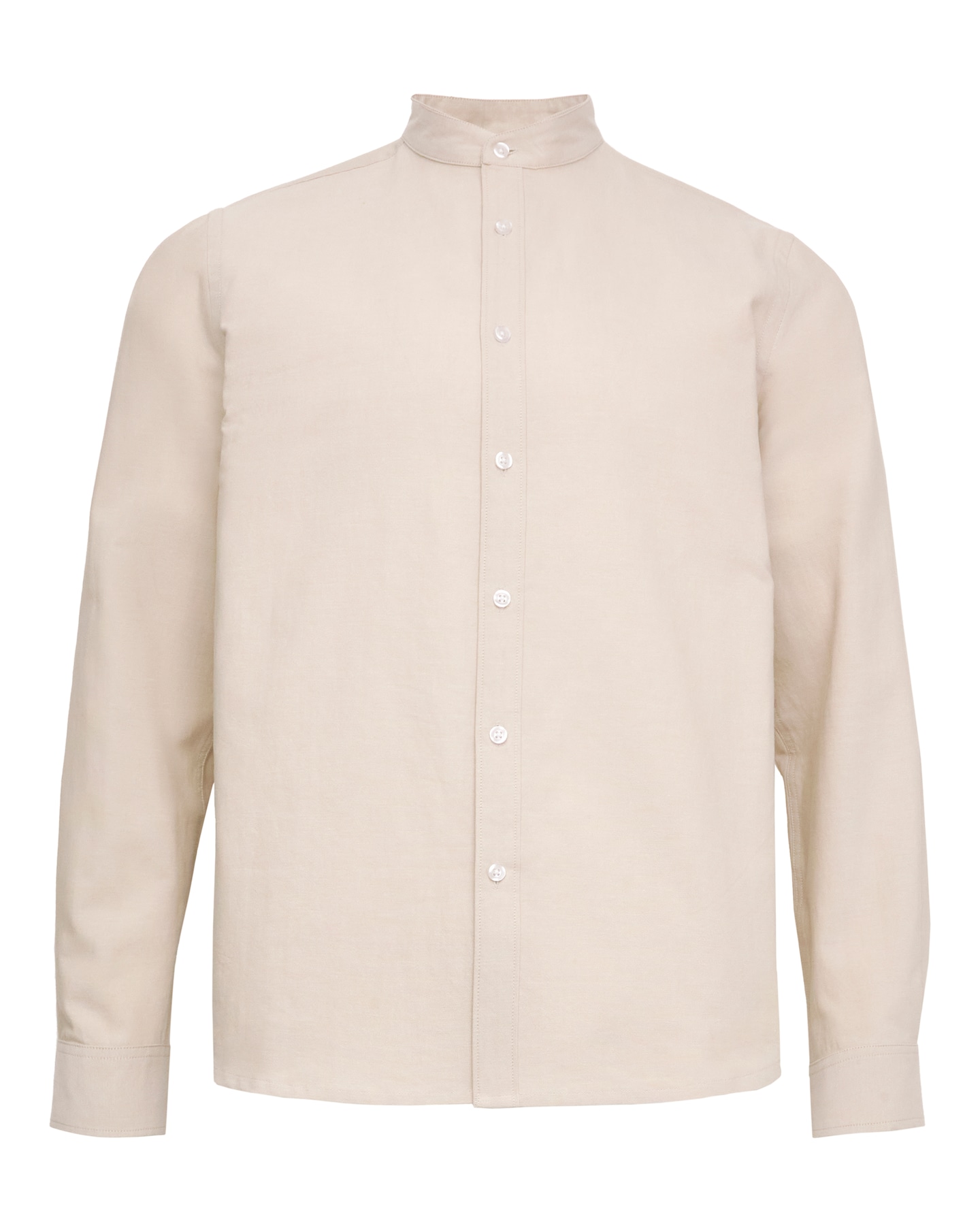 Long Sleeve Grandad Oxford Shirt