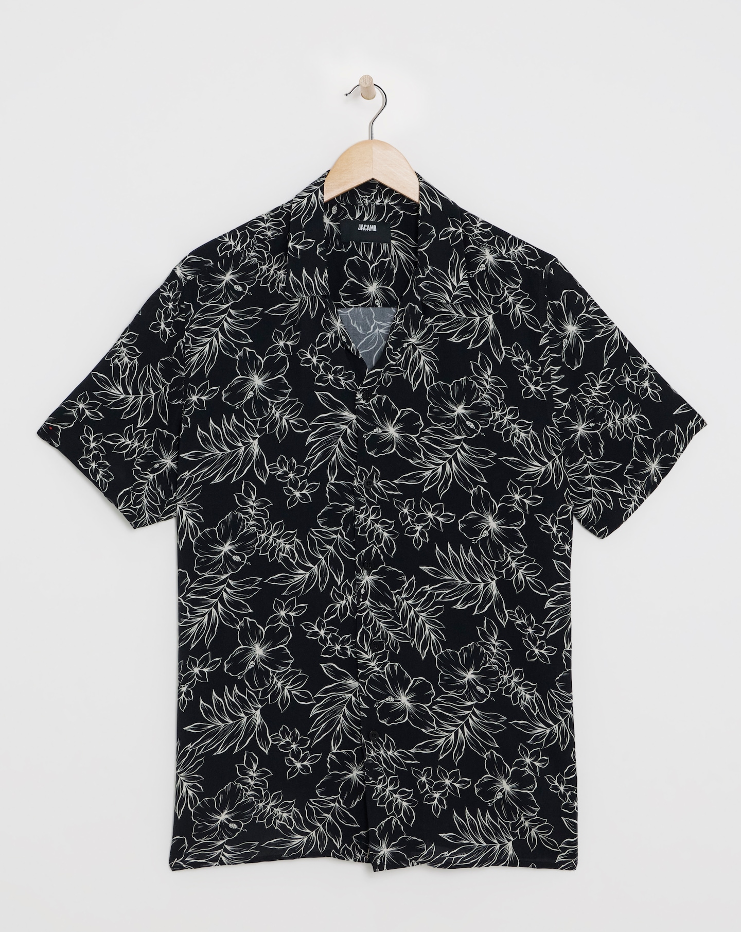 SS Leaf Print Shirt with Ecovero