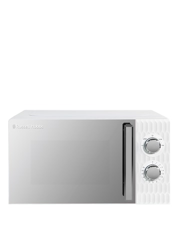 Russell Hobbs RHMM715 17Litre Textured Honeycomb Manual Microwave- White