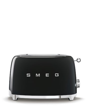 Smeg TSF01 2 Slice Black Toaster