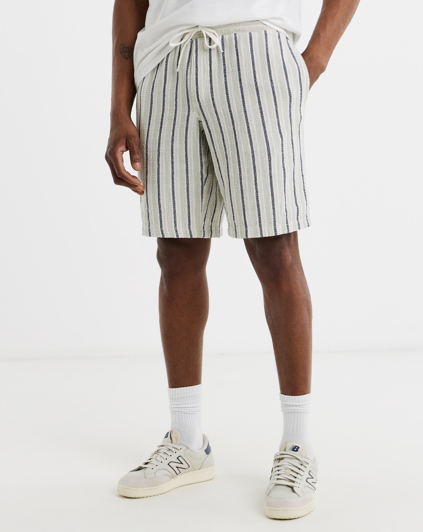 Jack & Jones Coba Stripe Short - Natural