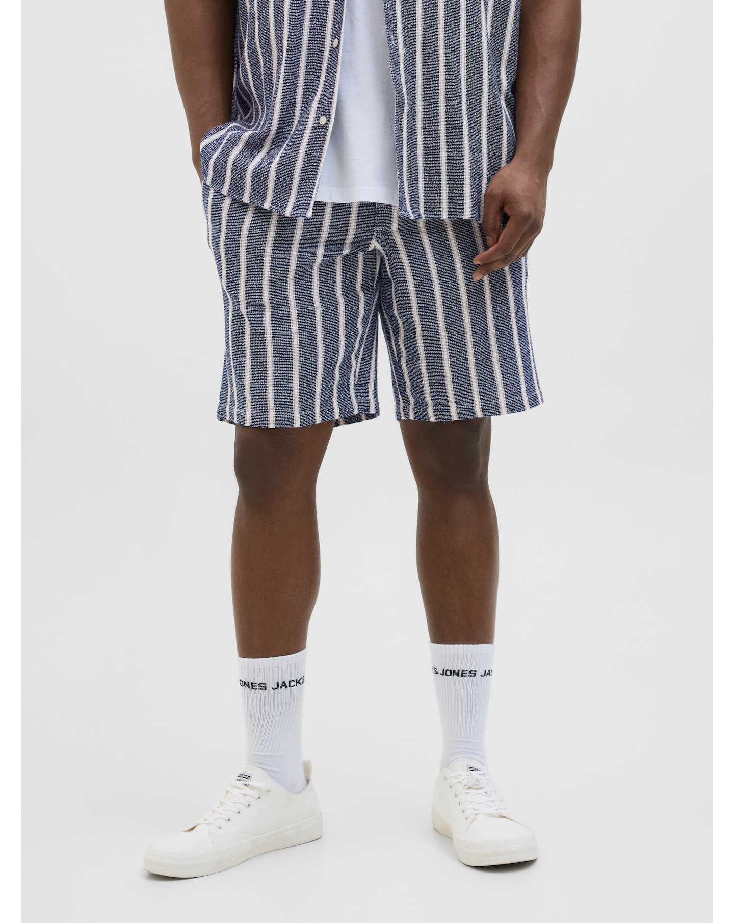 Jack & Jones Coba Stripe Short - Blue