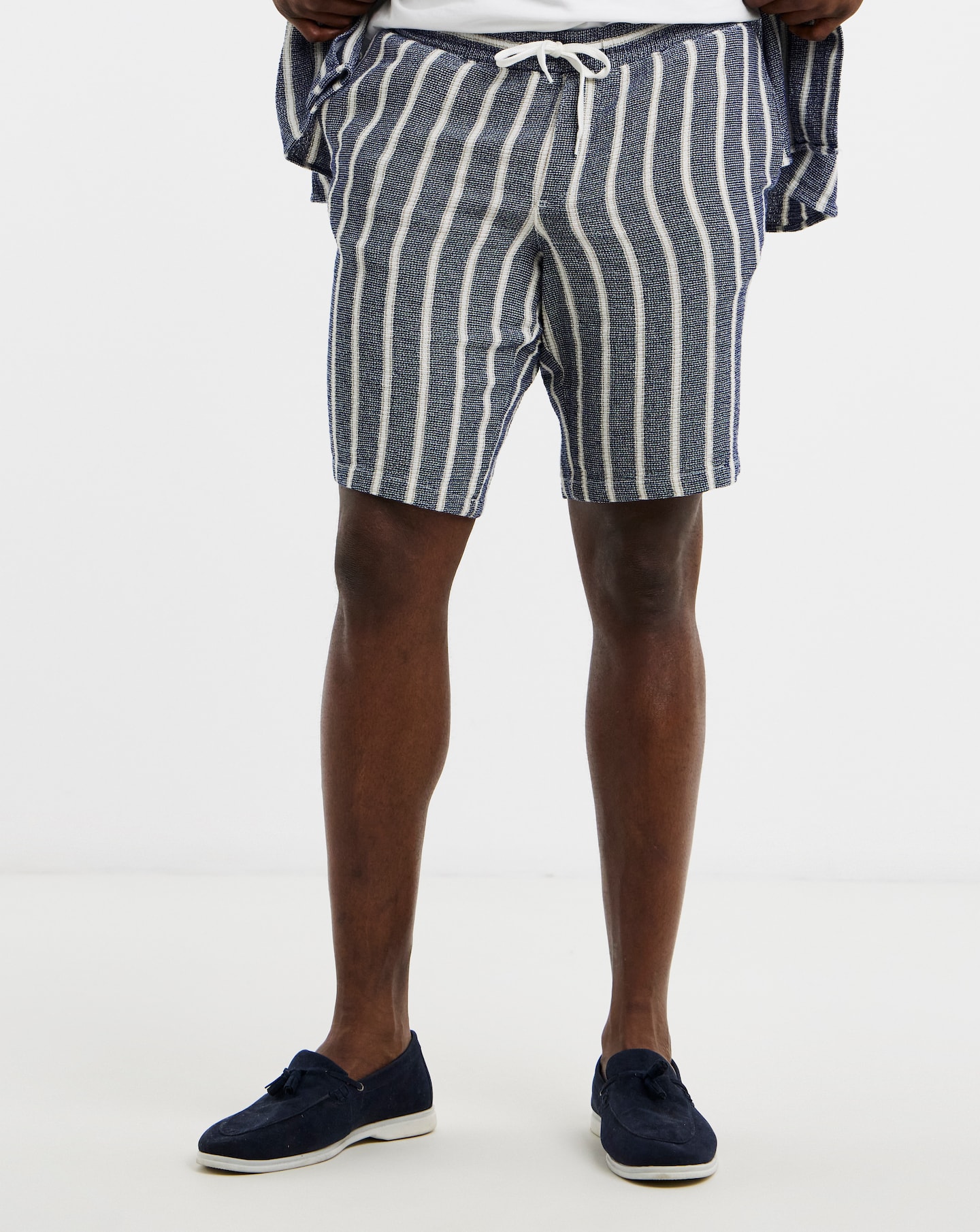 Jack & Jones Coba Stripe Short - Blue