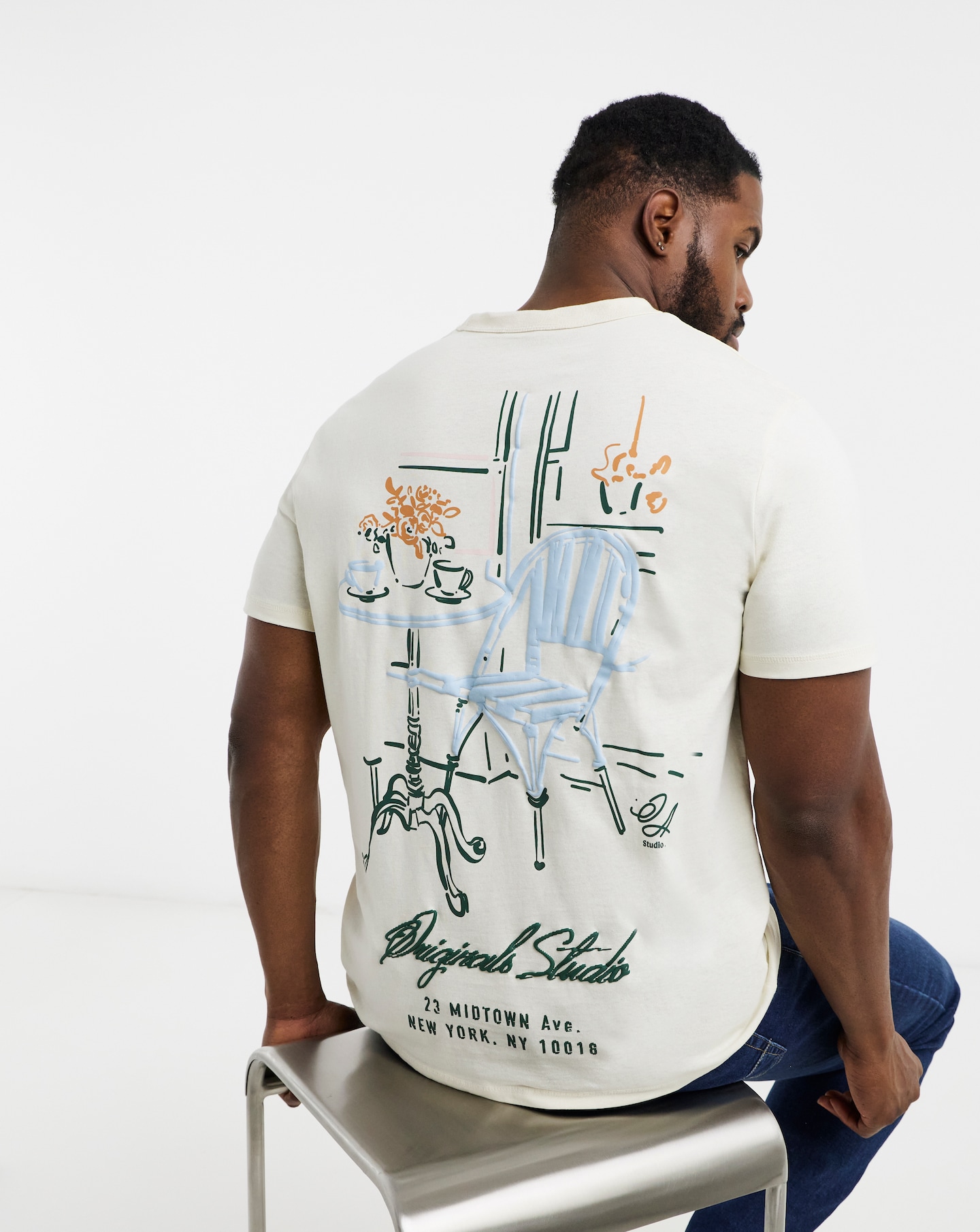 Jack& Jones Bedford Back Graphic T-Shirt