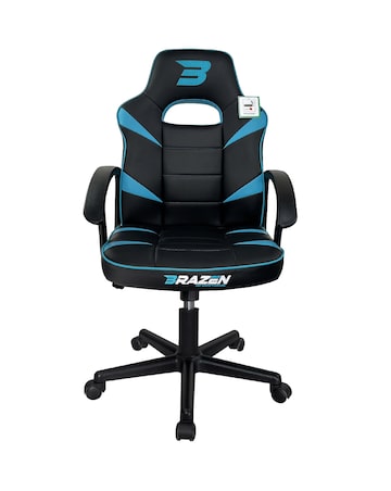 BraZen Valor Mid Back PC Gaming Chair - Blue