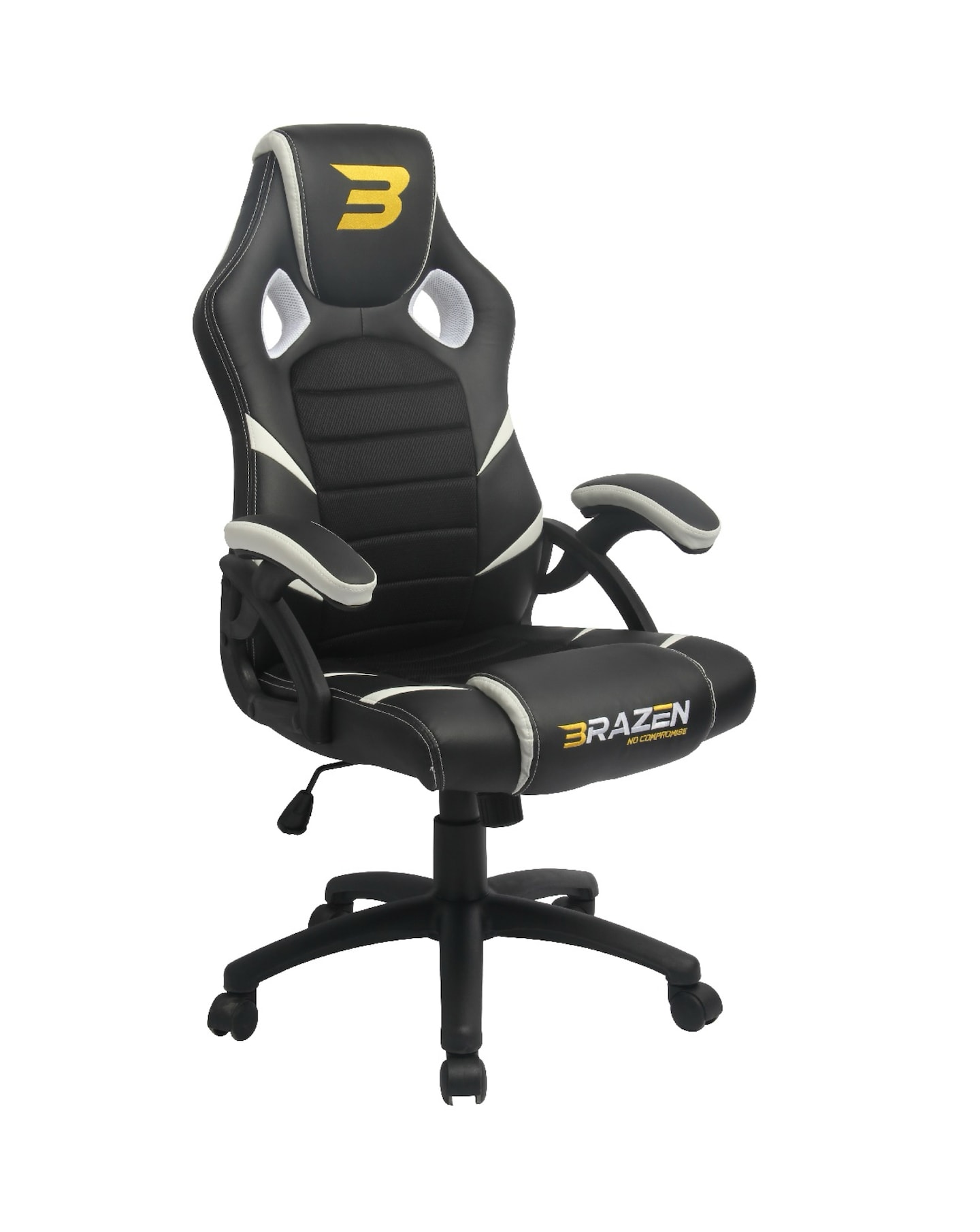 BraZen Puma PC Gaming Chair - White