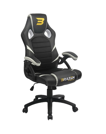 BraZen Puma PC Gaming Chair - White