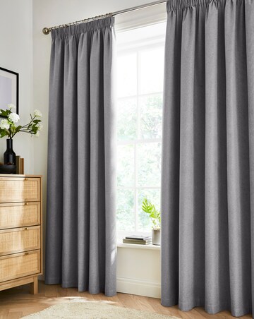 Dallas Blackout Thermal Pencil Pleat Curtains