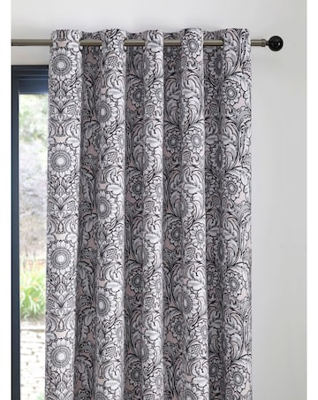 Laurence Llewelyn Bowen Romilly Velvet Eyelet Curtain