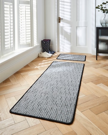 Stripe Washable Utility Runner & Doormat Set