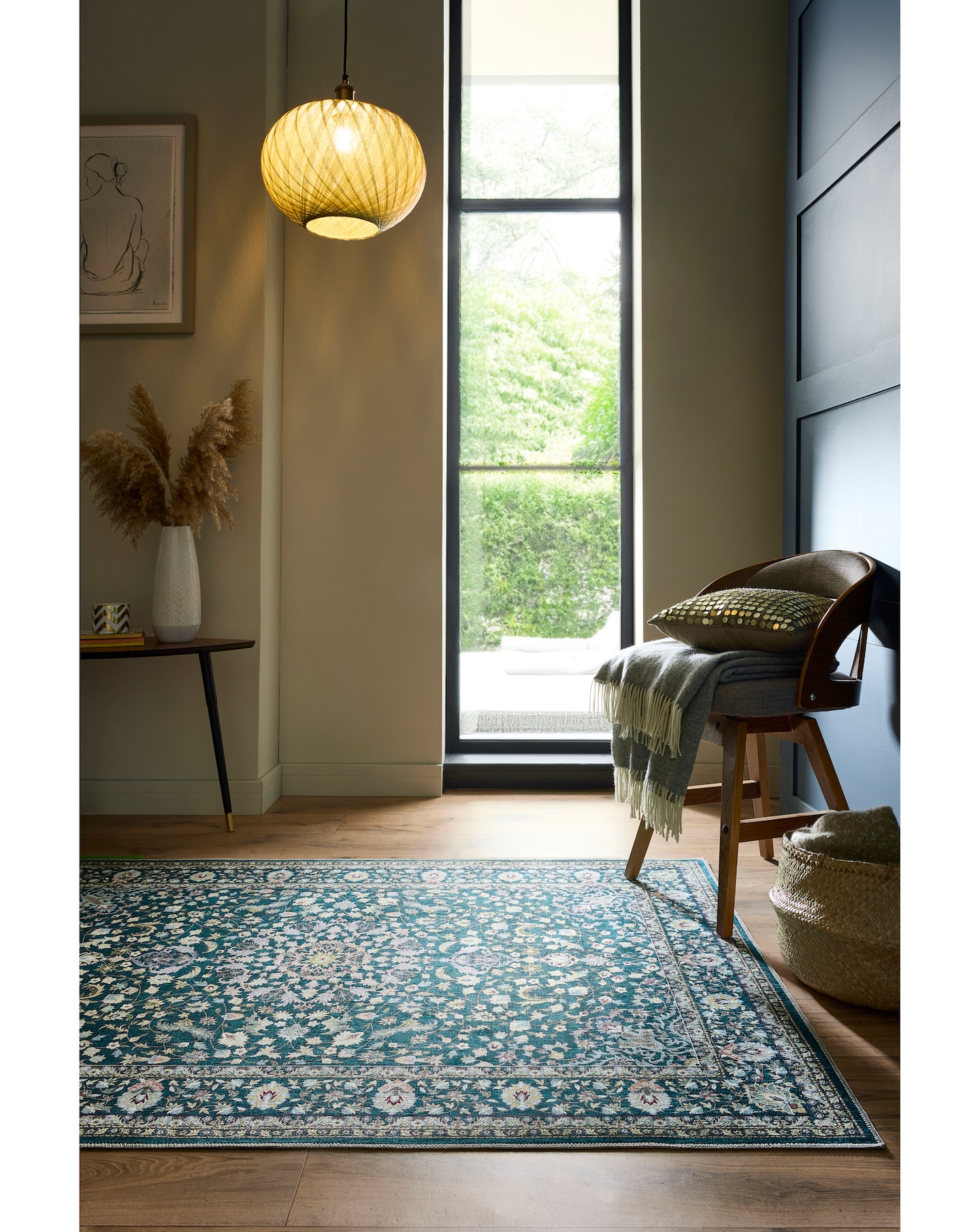 Windsor Dark Washable Rug