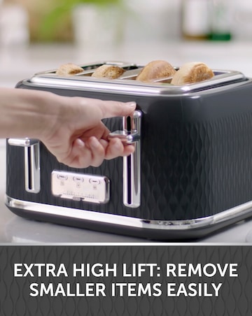 Breville VTT786 Curve 4 Slice Black Toaster