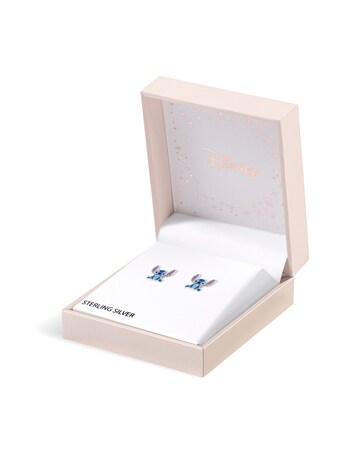 Stitch Silver Enamel Earrings