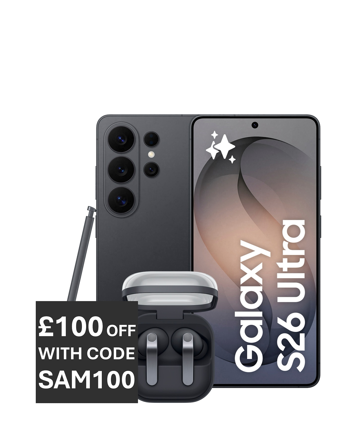Samsung S26 Ultra 512GB Black & Buds4