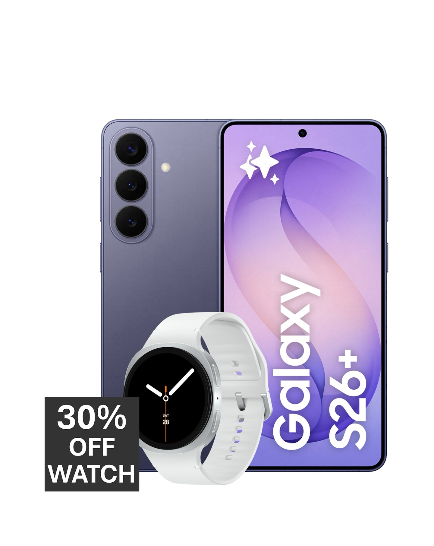 New In - Samsung S26+ 512GB Violet & Watch8