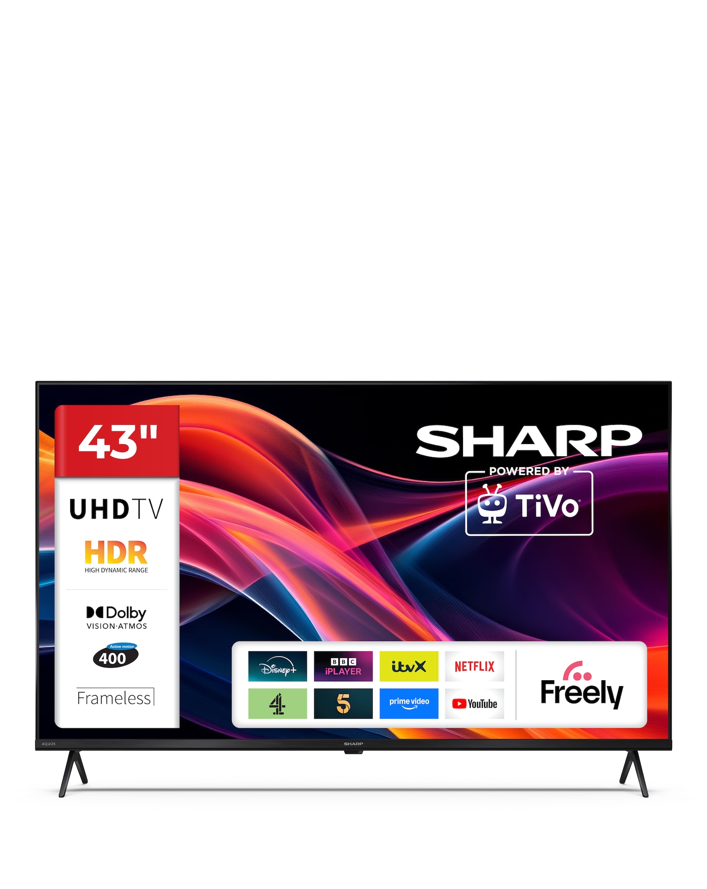 New In - Sharp 4T-C43HK4245KB 43in UHD LED TV