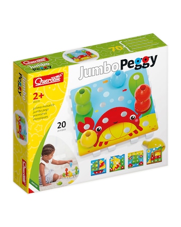 Quercetti Jumbo Peggy Game 20 Pcs