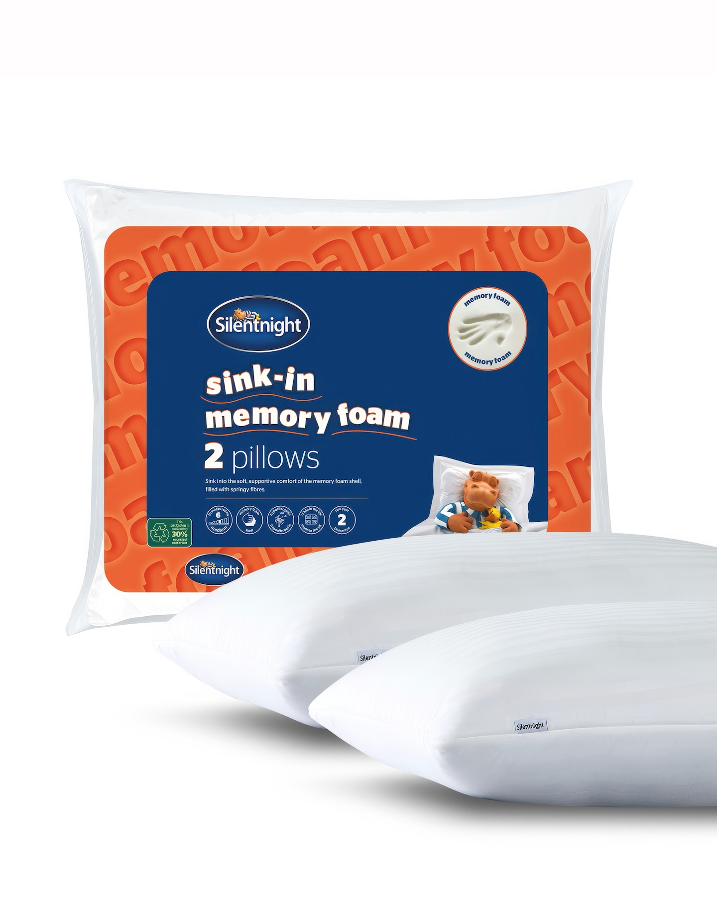 Silentnight Sink In 2 Pack Pillow