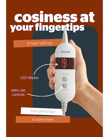 Silentight Luxury Super Cosy Heated Throw - Grey