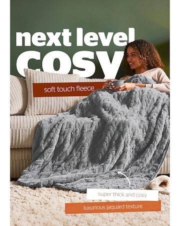 Silentight Luxury Super Cosy Heated Throw - Grey