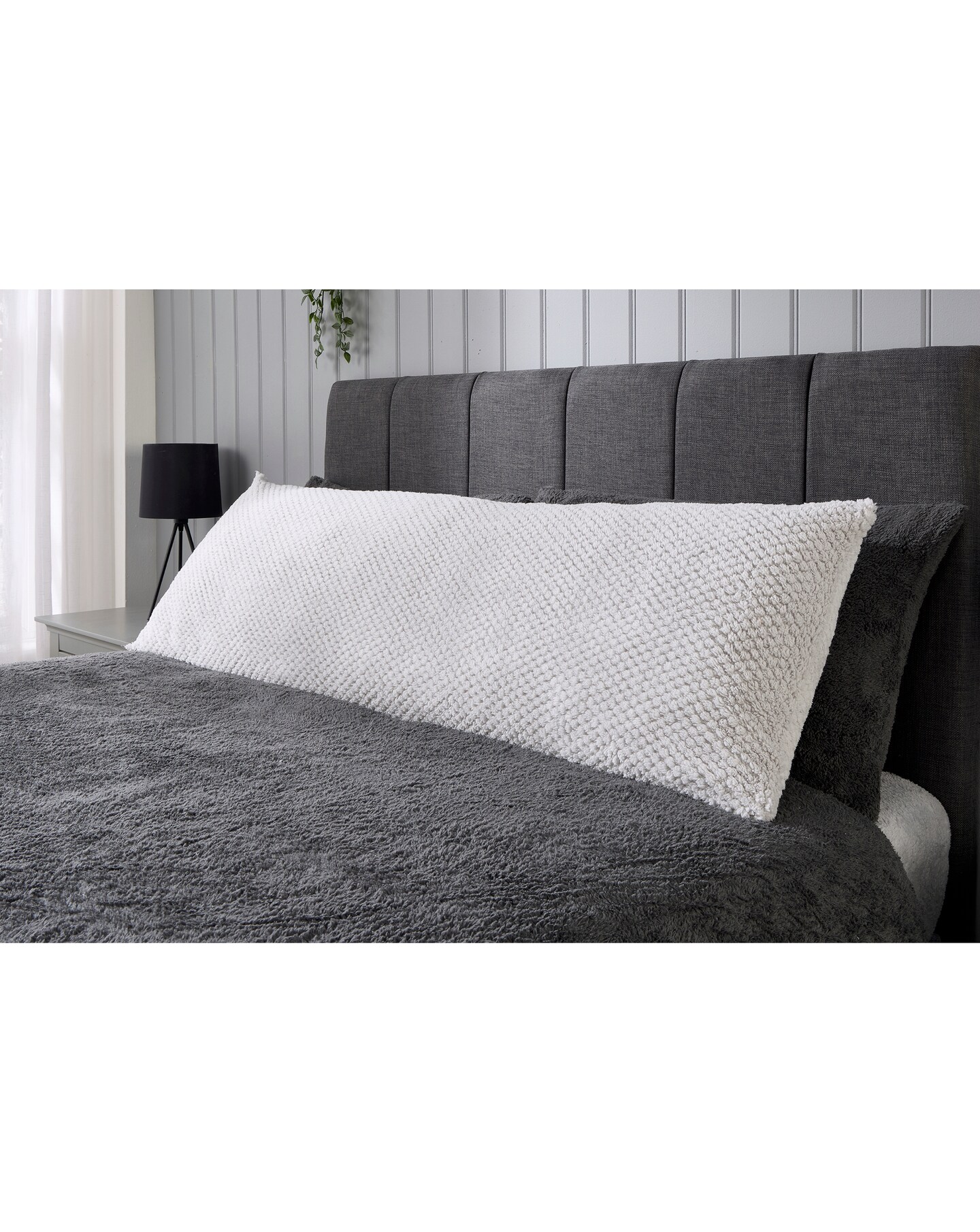 New In - Waffle Fleece Bolster Cushion