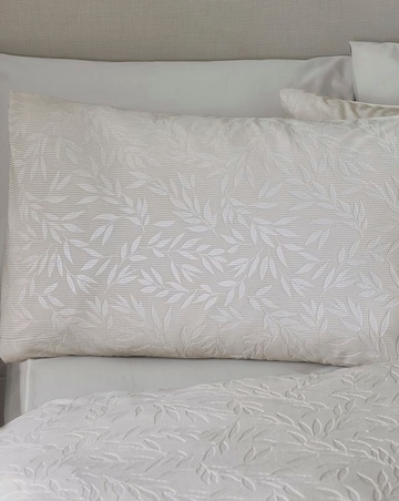 Catherine Lansfield Corded Leaves Duvet Set