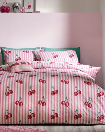 Catherine Lansfield Disco Cherries Duvet Set